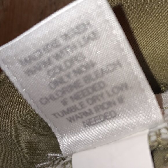 J. Jill women's 'Live-In Chino' khaki green tapered leg twill pants sz 10 - Picture 10 of 11